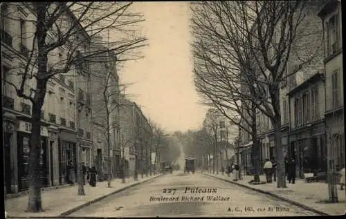 Ak Puteaux Hauts de Seine, Boulevard Richard Wallace