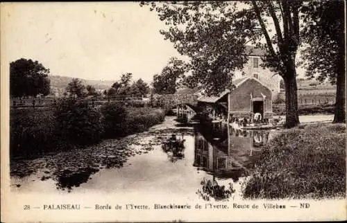 Ak Palaiseau Essonne, Bords de l'Yvette, Blanchisserie de l'Yvette, Route de Villebon