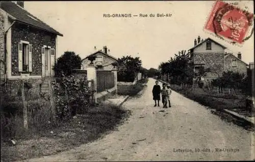 Ak Ris Orangis Essonne, Rue du Bel Air