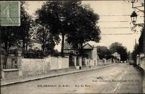 Ak Ris Orangis Essonne, Rue du Pont