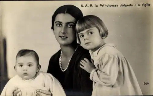 Ak Principessa Jolanda e le figlie, Adel Italien