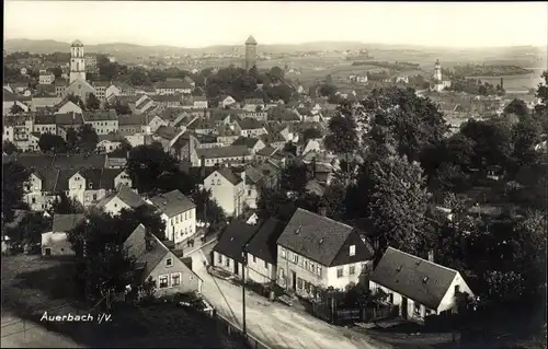 Ak Auerbach im Vogtland, Ortsübersicht