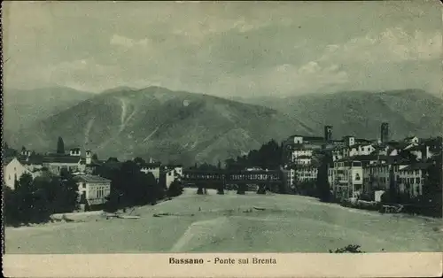 Ak Bassano del Grappa Veneto, Ponte sul Brenta