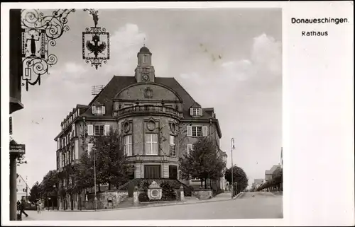 Ak Donaueschingen im Schwarzwald, Rathaus