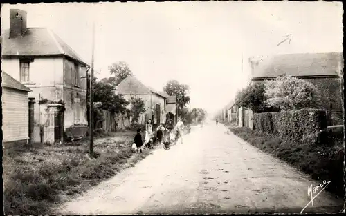 Ak Auchy la Montagne Oise, Route d'Amiens