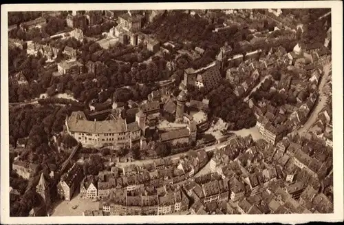 Ak Nürnberg in Mittelfranken, Burg, Luftbild