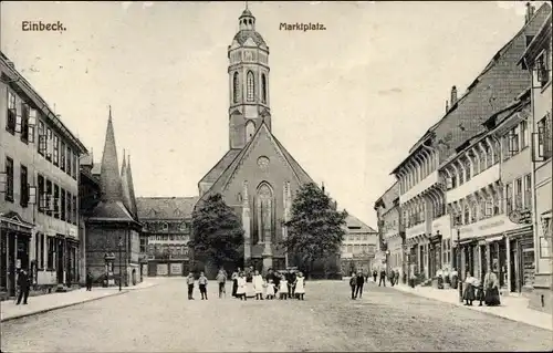 Ak Einbeck in Niedersachsen, Marktplatz