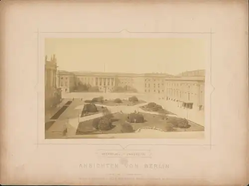 Foto Wilh. Hermes Berlin, Berlin Mitte, Opernplatz mit Universität