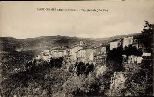 Ak Saint Cezaire Alpes Maritimes, Vue générale