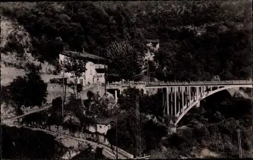 Ak Clans Alpes Maritimes, Pont de Clans, Vue générale