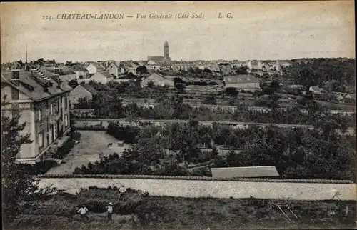 Ak Chateau Landon Seine et Marne, Gesamtansicht