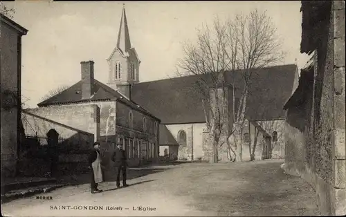 Ak Saint Gondon Loiret, Kirche