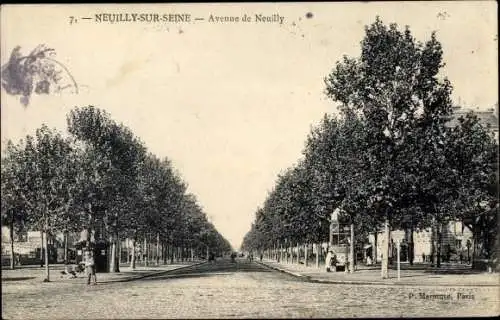 Ak Neuilly sur Seine Hauts de Seine, Avenue de Neuilly