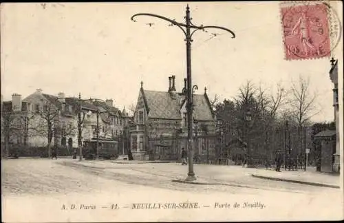 Ak Neuilly sur Seine Hauts de Seine, Porte de Neuilly