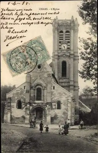 Ak Chars Val d'Oise, Kirche