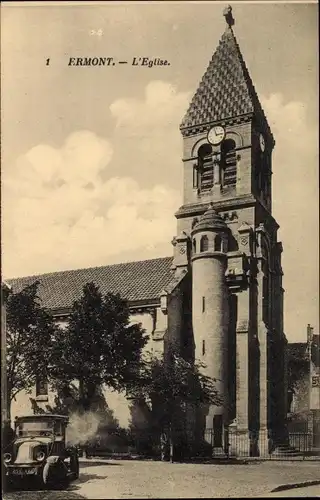 Ak Ermont Val d'Oise, Kirche