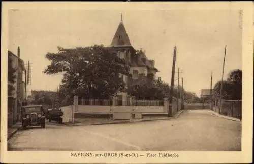 Ak Savigny sur Orge Essonne, Place Faidherbe, Citroen