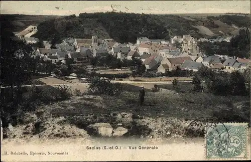 Ak Saclas Essonne, Vue Generale