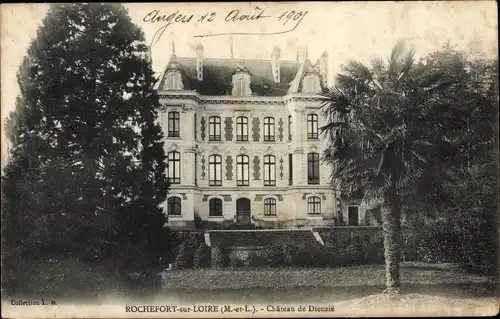 Ak Rochefort sur Loire Maine et Loire, Château de Dieuzie