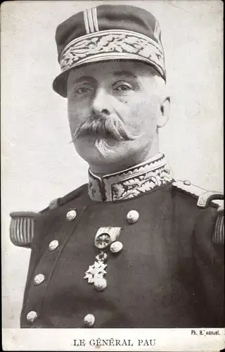 Ak Le General Paul Pau, Portrait