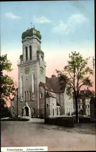 Ak Crimmitschau in Sachsen, Johanniskirche