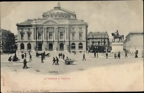 Ak Genève Genf Stadt, Le Theatre