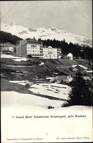 Ak Montana Kanton Wallis, Grand Hotel Sanatorium Beauregard