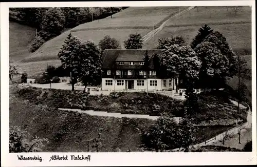 Ak Wiesensteig in Baden Württemberg, Albhotel Malakoff