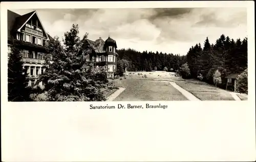 Ak Braunlage im Oberharz, Sanatorium Dr. Barner