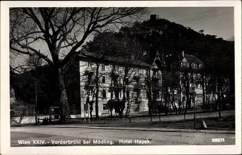 Ak Wien 14. Penzing Österreich, Vorderbrühl bei Mödling, Hotel Hayek