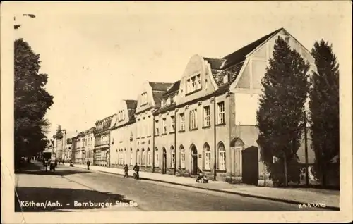 Ak Köthen in Anhalt, Bernburger Straße