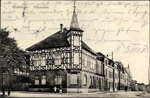 Ak Schlotheim in Thüringen, Poststraße