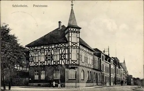 Ak Schlotheim in Thüringen, Poststraße