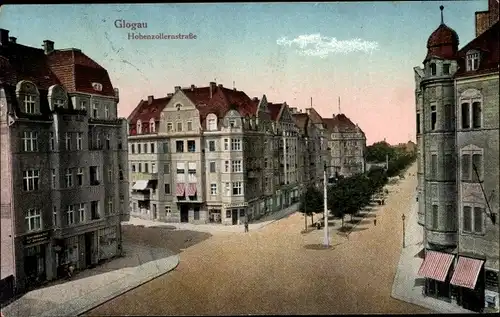 Ak Głogów Glogau Schlesien, Hohenzollernstraße