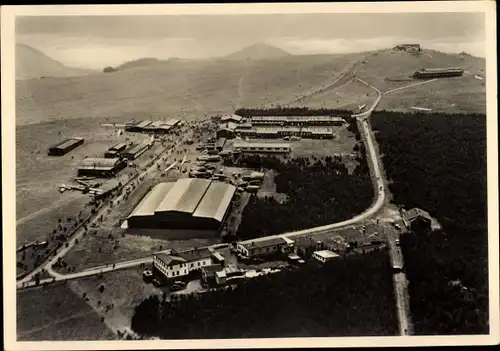 Ak Gersfeld in der Rhön Hessen, Wasserkuppe, Fliegerlager