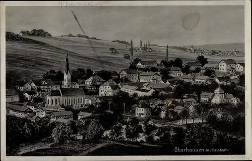 Ak Oberhausen Rheinhausen Breisgau, Blick auf den Ort