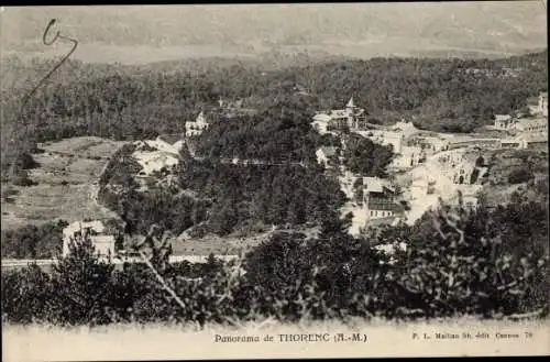 Ak Thorenc Alpes Maritimes, Blick auf den Ort