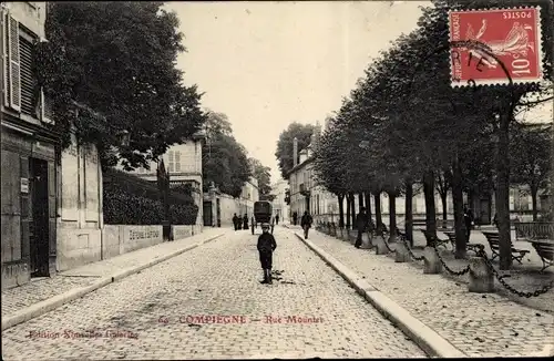 Ak Compiègne Oise, Rue Mounier