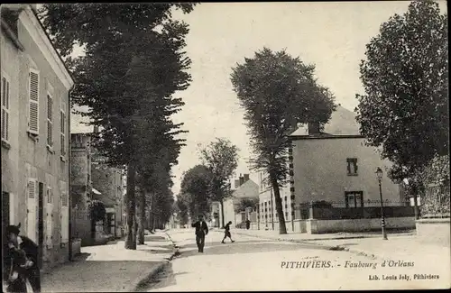 Ak Pithiviers Loiret, Faubourg d'Orléans