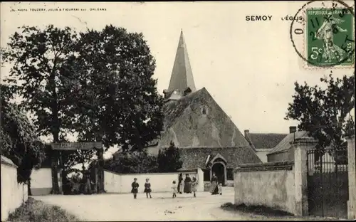 Ak Semoy Loiret, Kirche