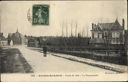 Ak Cerdon Loiret, La Fauconniere