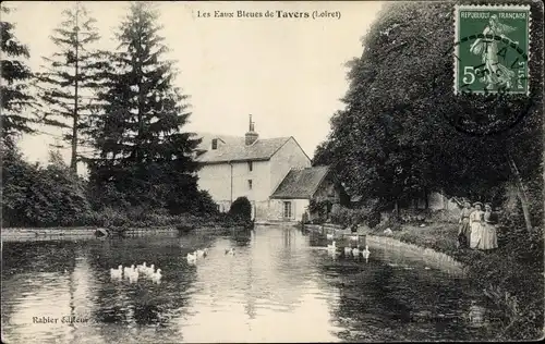 Ak Tavers Loiret, Les Eaux Bleues