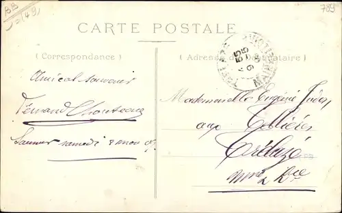 Ak Saumur Maine et Loire, Hotel des Postes