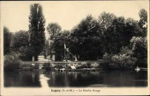 Ak Lagny Seine et Marne, Le Moulin Rouge