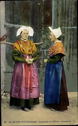 Ak La Savoie Pittoresque, zwei Frauen in Trachten