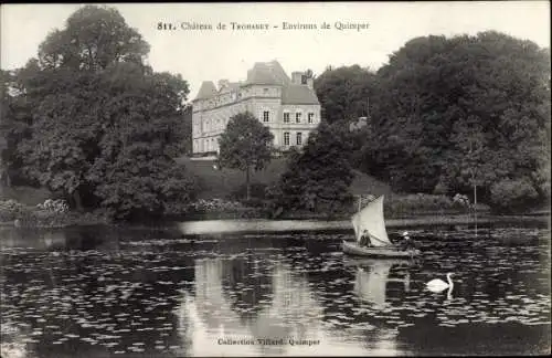 Ak Quimper Finistère, Château de Trohanet