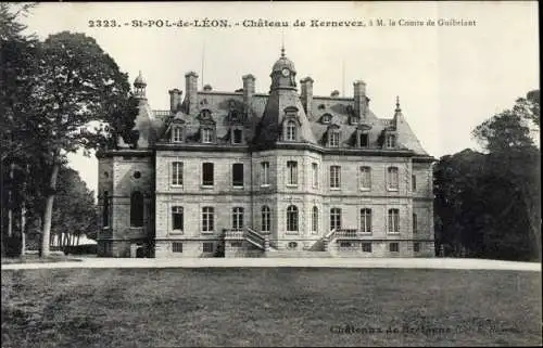 Ak Saint Pol de Leon Finistère, Château de Kernevez