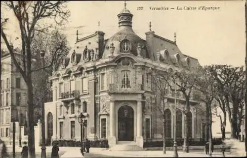 Ak Versailles Yvelines, La Caisse d'Epargne