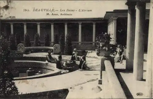 Ak Deauville Calvados, Les Bains, L'Atrium