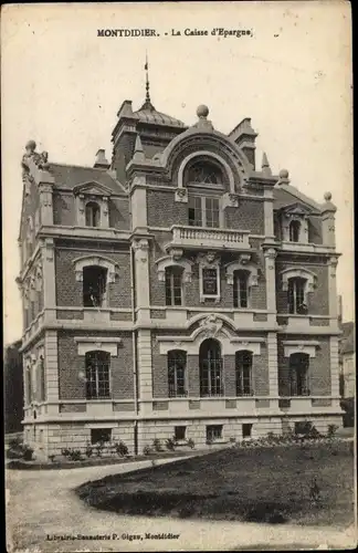 Ak Montdidier Somme, La Caisse d'Epargne